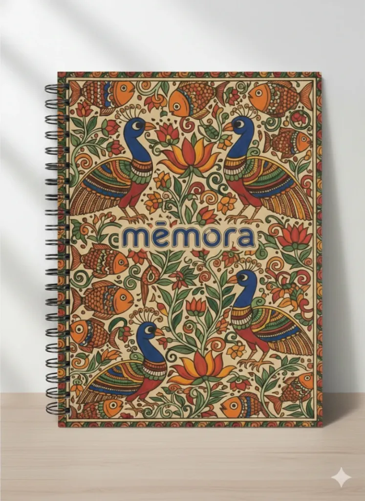 Premium A4 Notebook - MITHILA ART